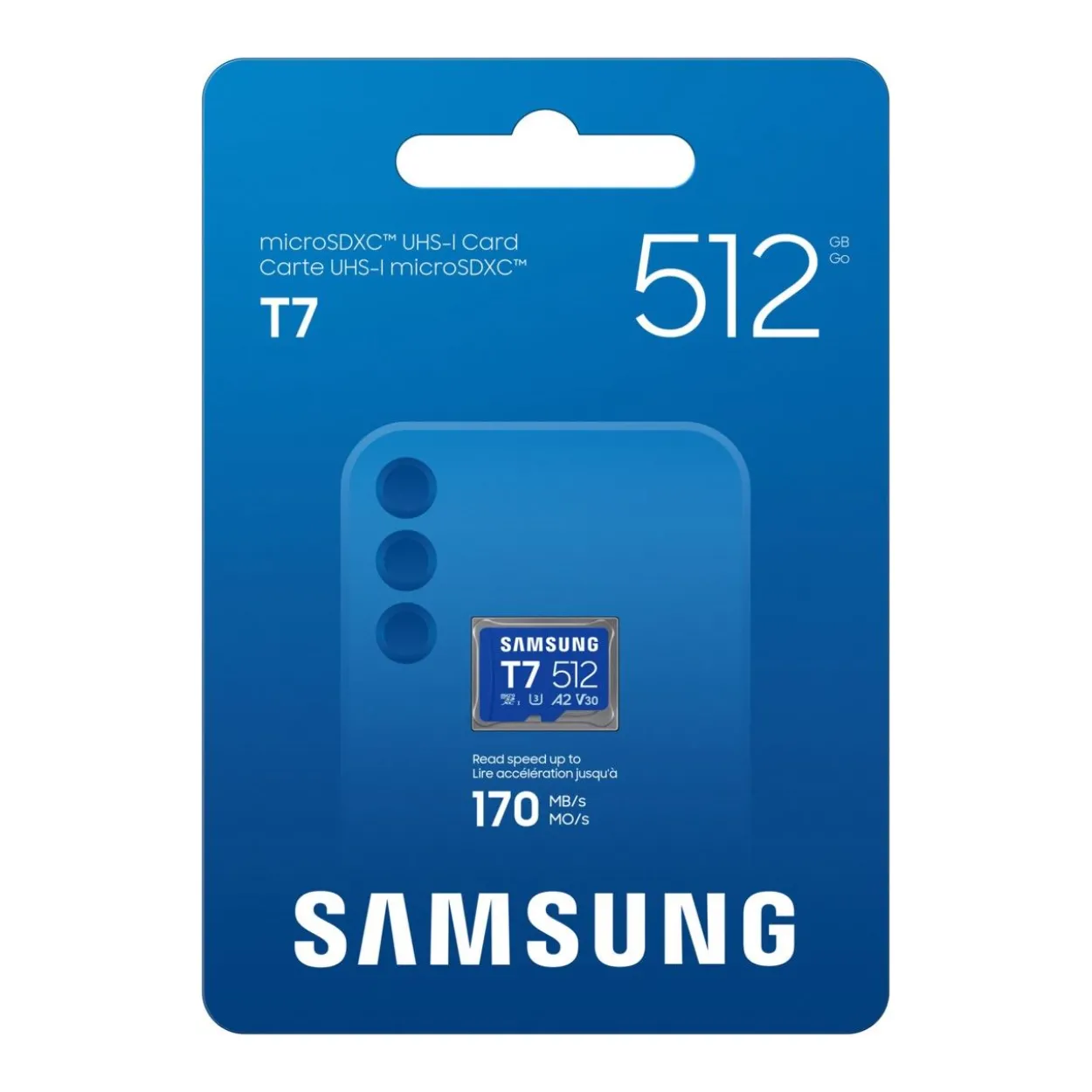 512GB Samsung MicroSD Card SDXC T7 (Class10)