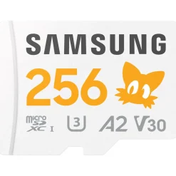 256GB Samsung Sonic microSD Speicherkarte UHS-I U3 Full HD 4K UHD 180MB/s Read 130MB/s Write für Handheld-Konsolen inkl. SD-Adapter