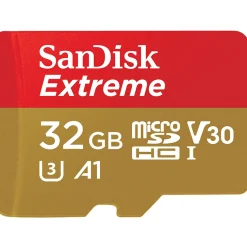 32 GB SanDisk Extreme miniSDHC Class 10 UHS-I A1 Retail inkl. Adapter