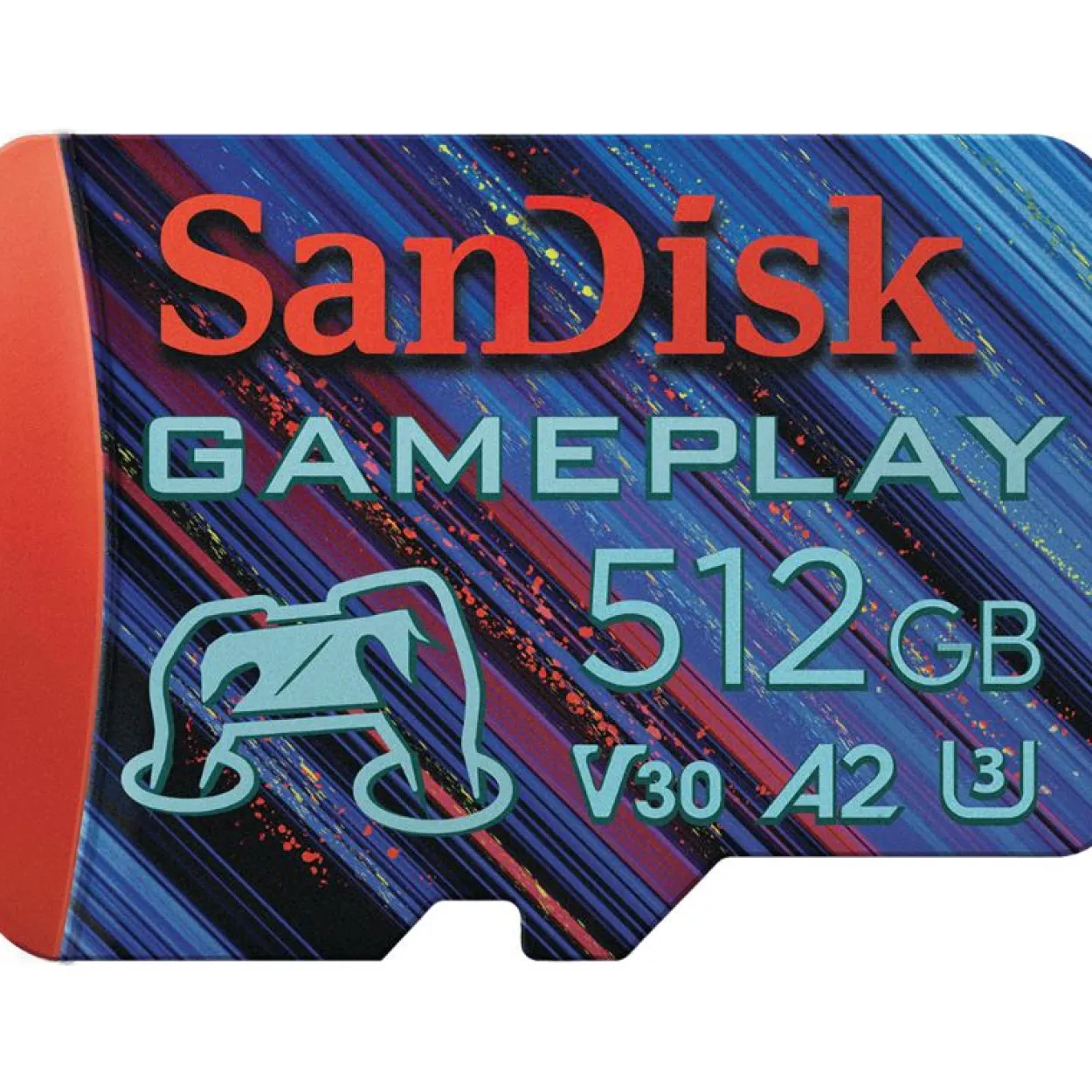 512GB SanDisk GamePlay - Flash-Speicherkarte - A2 / Video Class V30 / UHS-I U3 - microSDXC UHS-I