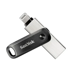 128 GB SanDisk iXpand Go schwarz/silber USB 3.0 und Lightning