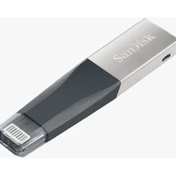 64 GB SanDisk iXpand Go schwarz/silber USB 3.0 und Lightning