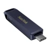 256GB SanDisk iXpand Phone Drive USB-C Metal Sky