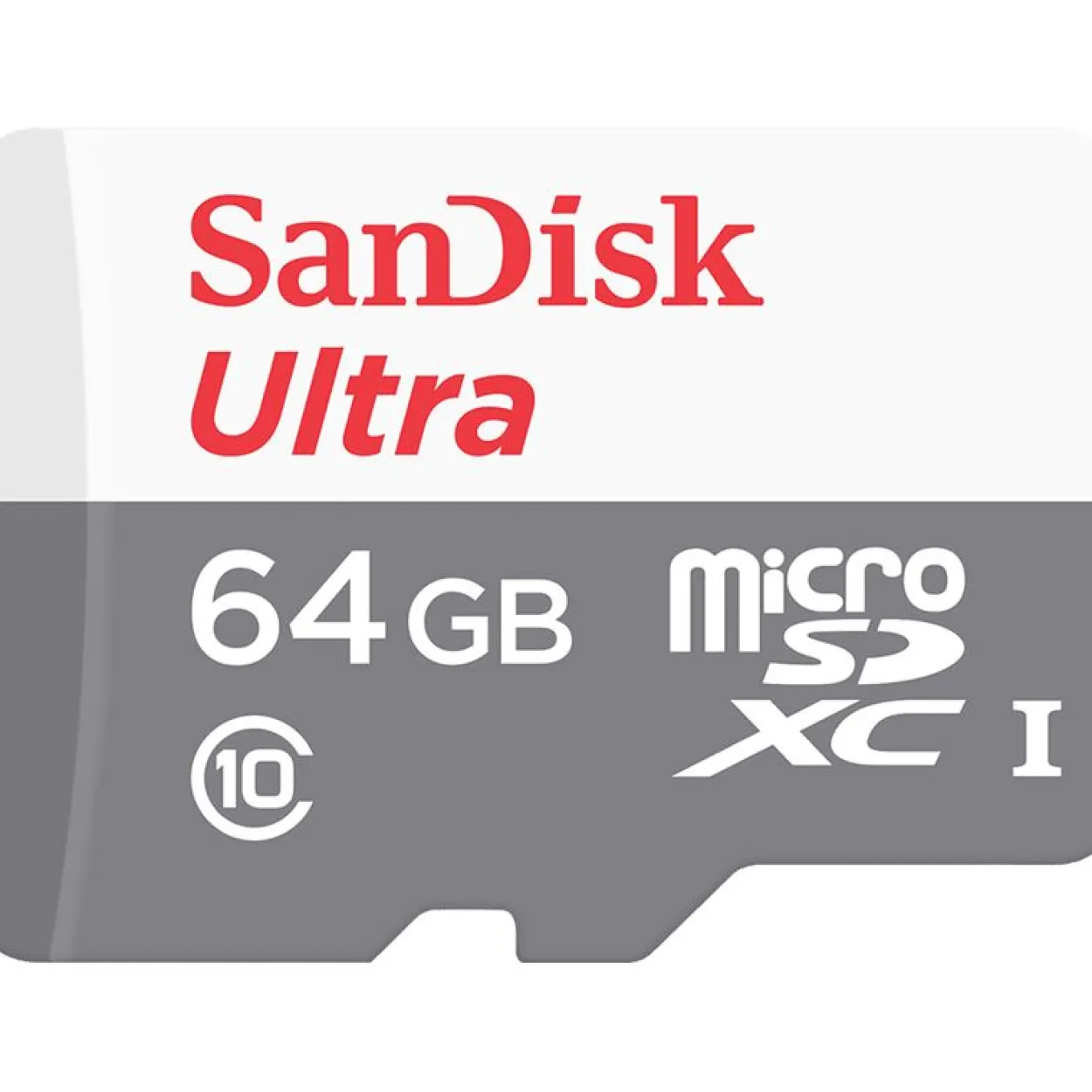 64GB Sandisk Ultra R48 microSDXC Kit, UHS-I, Class 10 (SDSQUNB-064G-GN3MA)