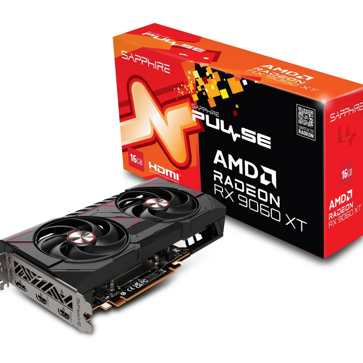 16GB Sapphire Radeon RX 9060 XT Pulse Aktiv PCIe 5.0 x16 (Retail)
