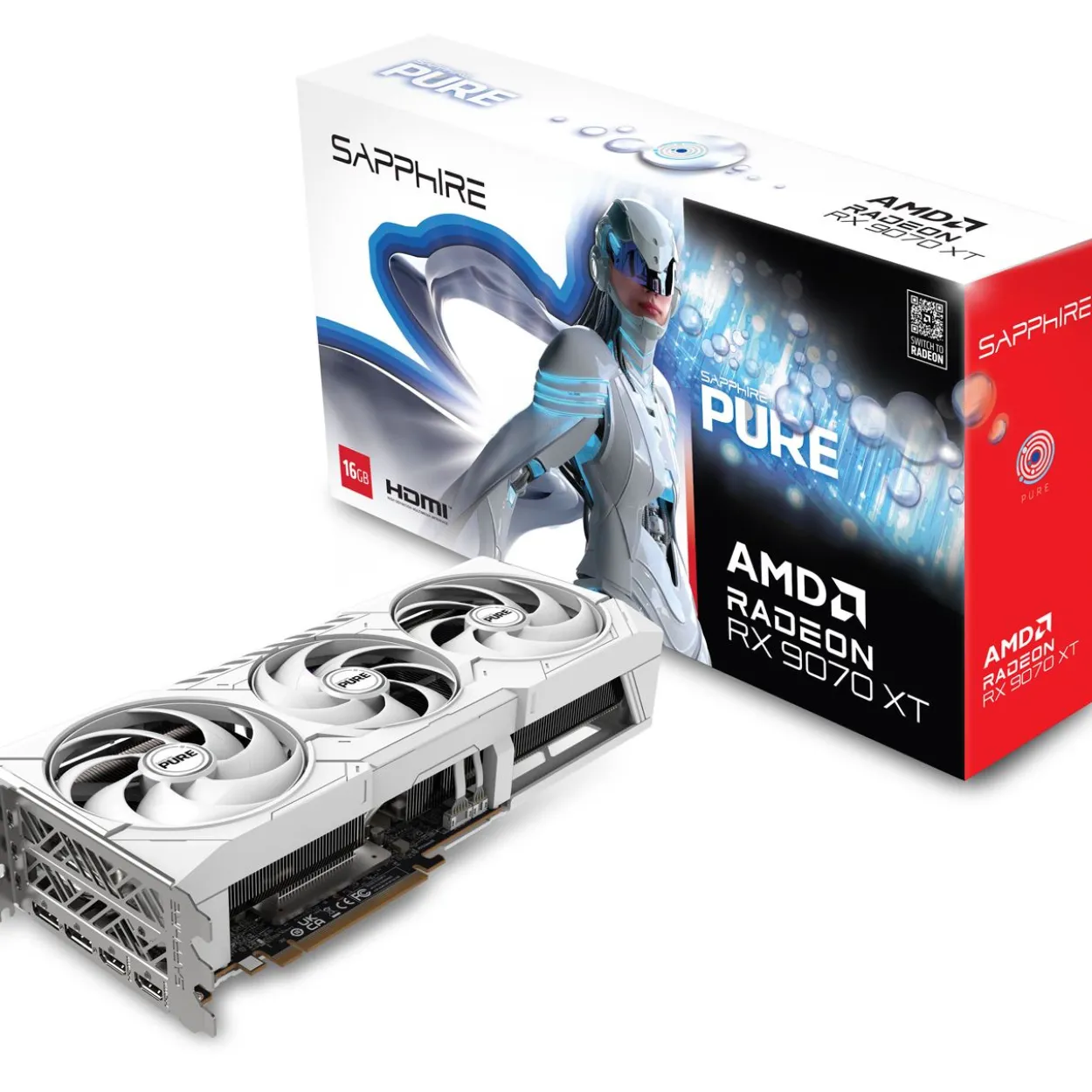 16GB Sapphire Radeon RX 9070 XT Pure Aktiv PCIe 5.0 x16 (Retail)