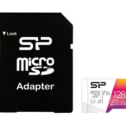 128GB Silicon Power MicroSD Card UHS-1 Elite/CL.10 inkl.Adap