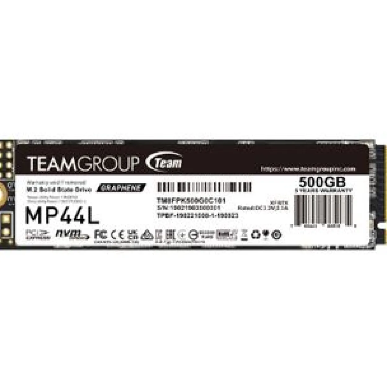 500GB TeamGroup MP44L M.2 2280 PCIe 4.0 x4 3D NAND (TM8FPK500G0C101)