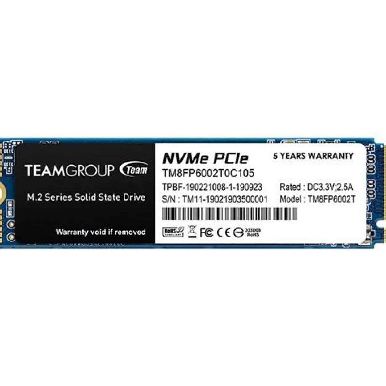512GB TeamGroup MP33 M.2 PCIe 3.0 x4 3D-NAND TLC (TM8FP6512G0C101)