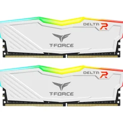 16GB TeamGroup T-Force Delta RGB weiß DDR4-3200 DIMM CL16 Dual Kit