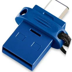 32 GB Verbatim Dual Drive schwarz/blau USB 3.0 und Typ C