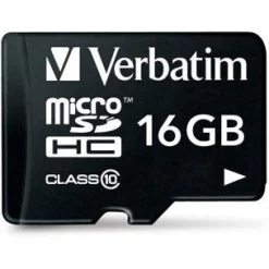 16 GB Verbatim microSDHC Class 10 Retail inkl. Adapter