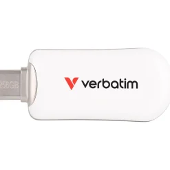 256GB Verbatim Plectra White USB-C Flash Drive