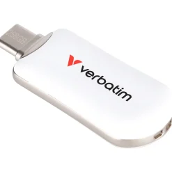 256GB Verbatim Plectra White USB-C Flash Drive