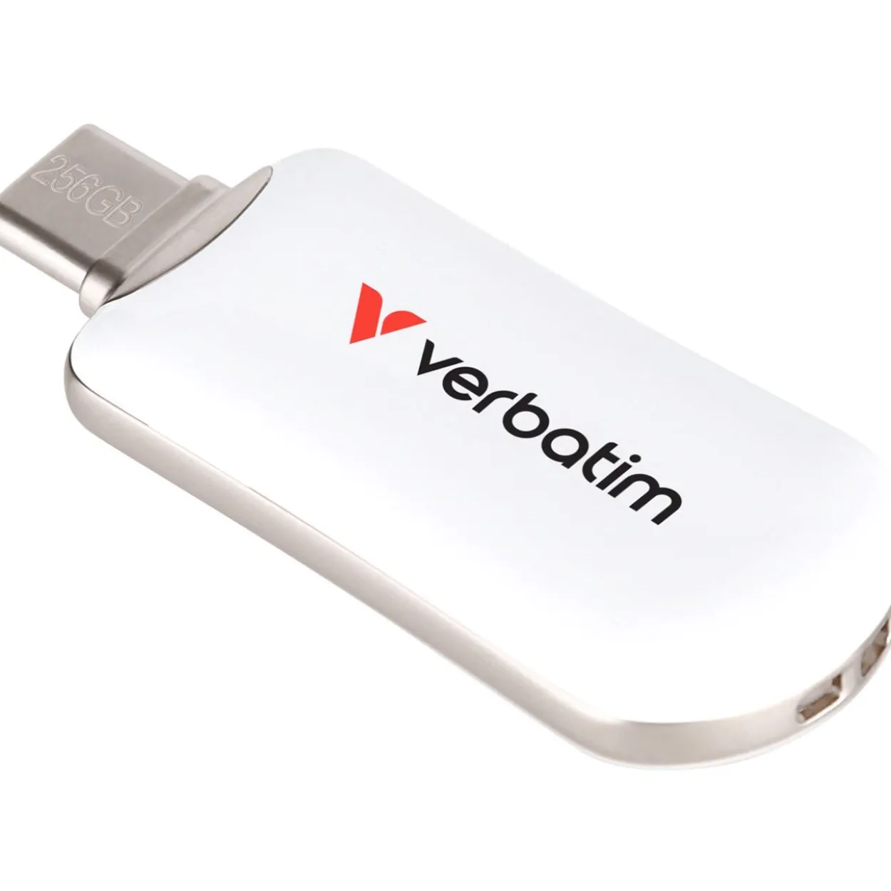 256GB Verbatim Plectra White USB-C Flash Drive