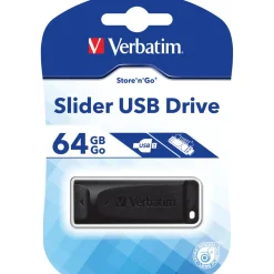 64 GB Verbatim Store n Go Drive Retractable schwarz USB 2.0