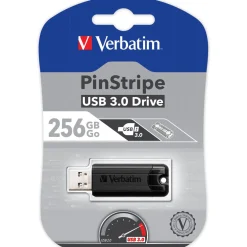 256 GB Verbatim Store n Go PinStripe schwarz USB 3.0