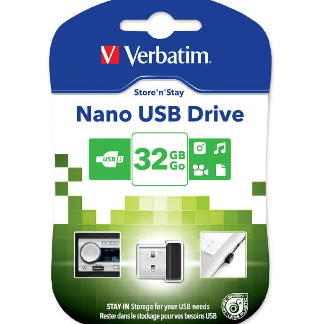 32 GB Verbatim Store `n` Stay NANO schwarz USB 2.0