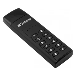 128GB Verbatim 3.0 USB Stick Secure, Keypad AES 256-Bit, (R) 160MB/s, (W) 150MB/s, Retail
