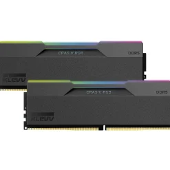 32GB (2x16GB) Klevv Cras V RGB UDIMM DDR5-6000 CL28-36-36-76 Obsidian Black