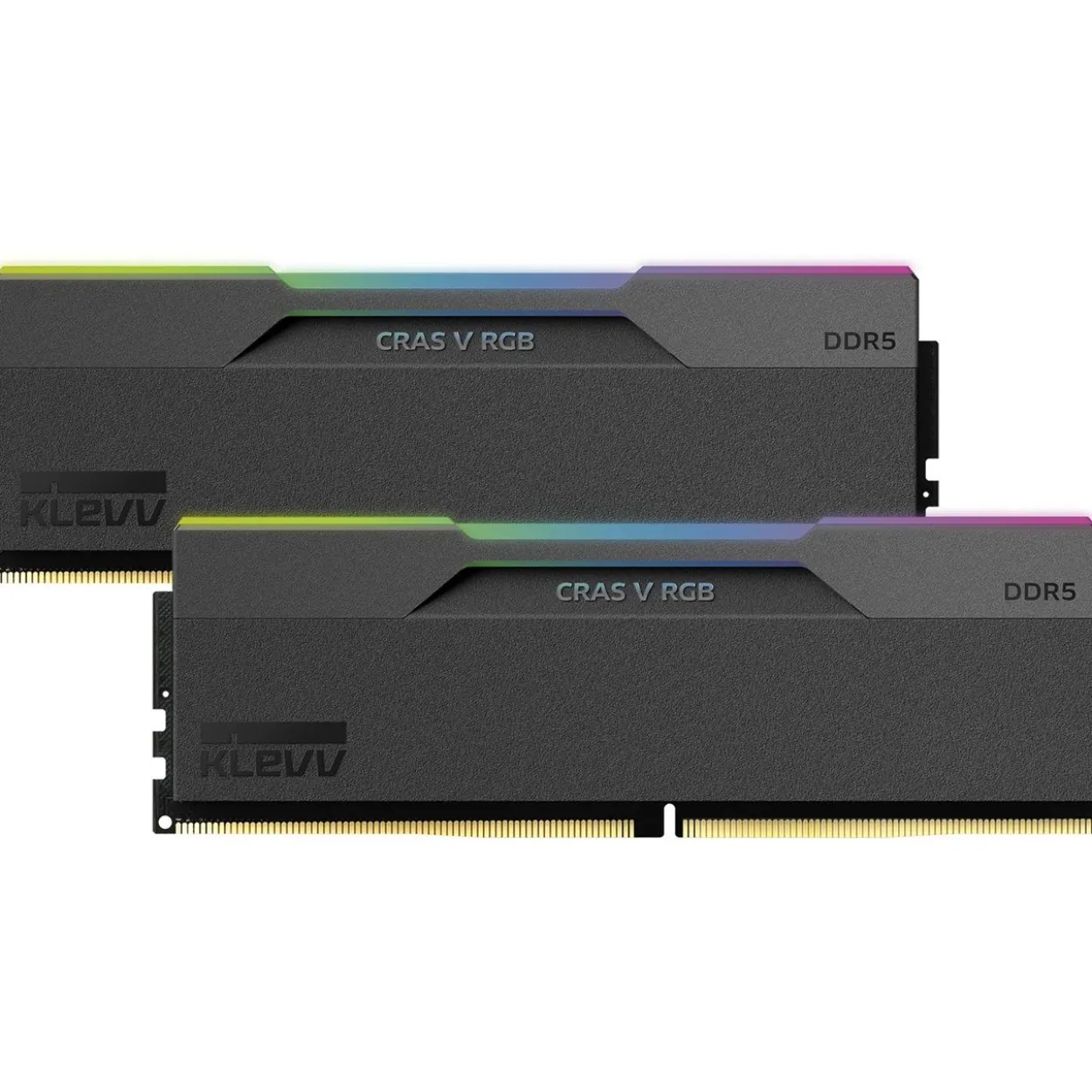 32GB (2x16GB) Klevv Cras V RGB UDIMM DDR5-6000 CL28-36-36-76 Obsidian Black