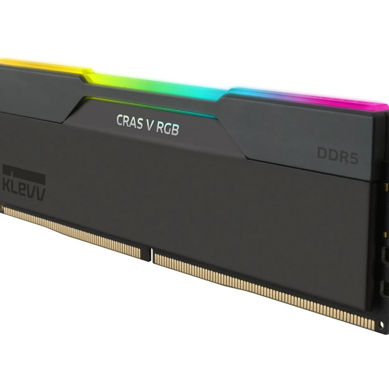 32GB (2x16GB) Klevv Cras V RGB UDIMM DDR5-6000 CL30-38-38-78 Obsidian Black
