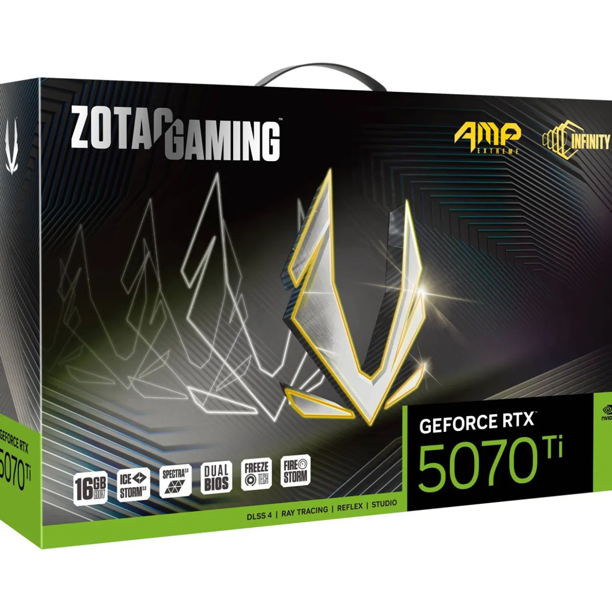 16GB ZOTAC GeForce RTX 5070 Ti AMP Extreme Infinity Aktiv PCIe 5.0 x16 (Retail)