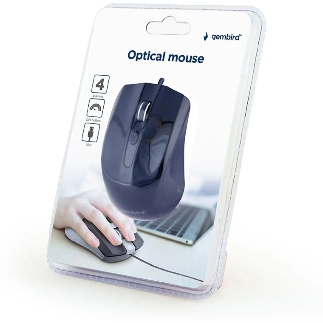 Gembird 4B-01 USB schwarz (kabelgebunden)