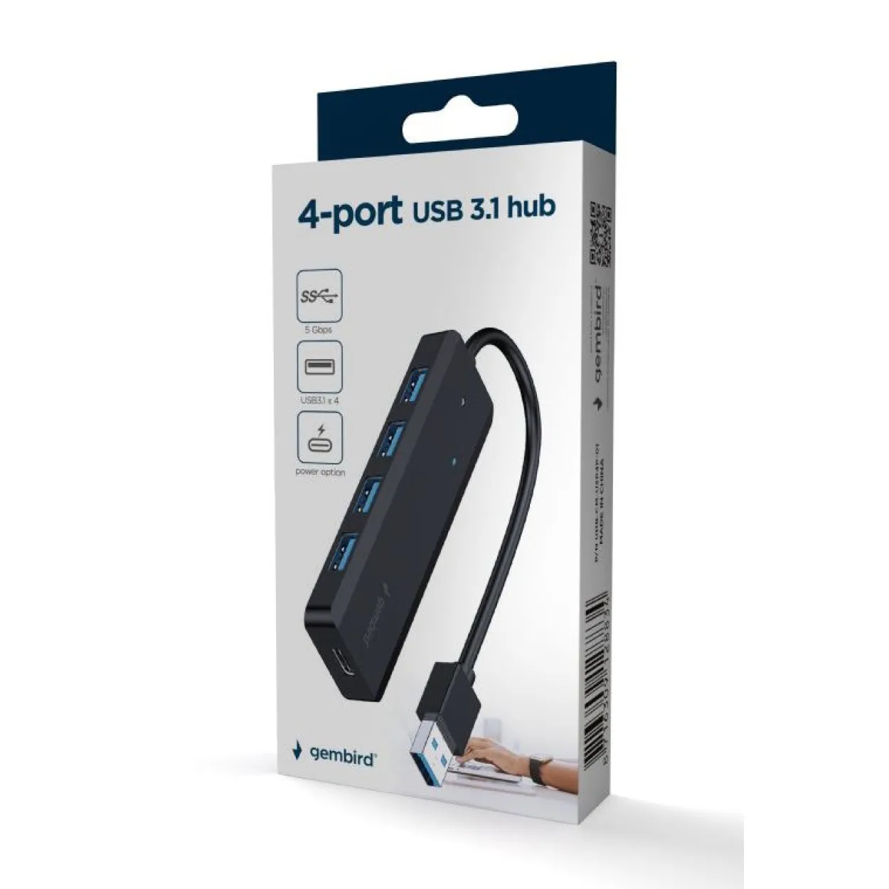 Gembird 4 port USB 3.1 Gen 1 Hub