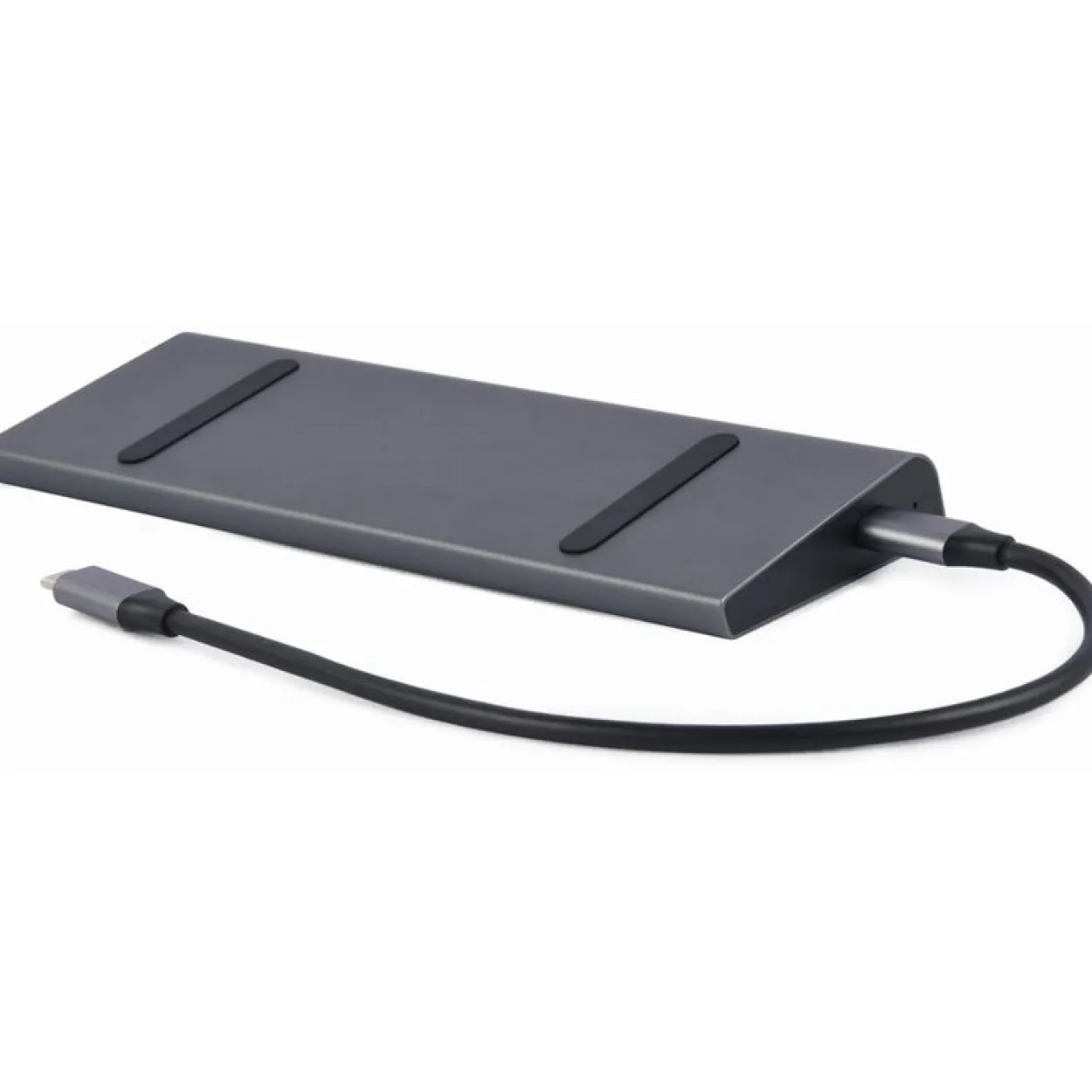 Gembird USB Typ-C 9-in-1 Kombi Adapter HUB+HDMI+DP+LAN grau