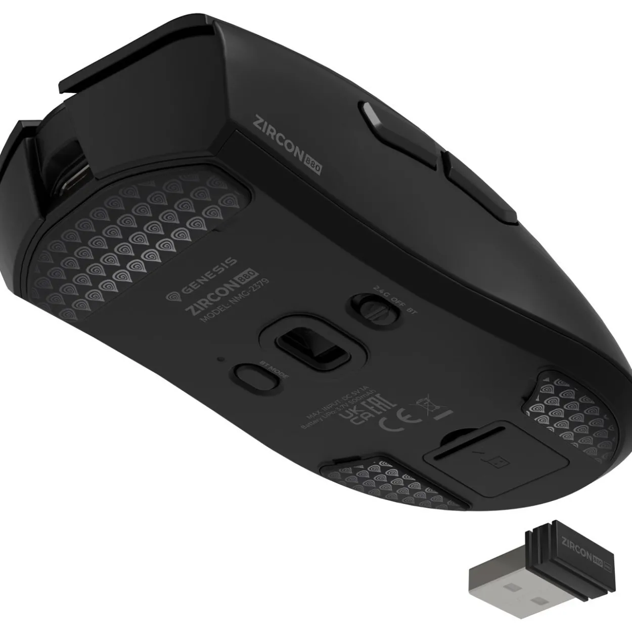 Genesis Gaming Maus ZIRCON 880 kabellos schwarz 12000dpi
