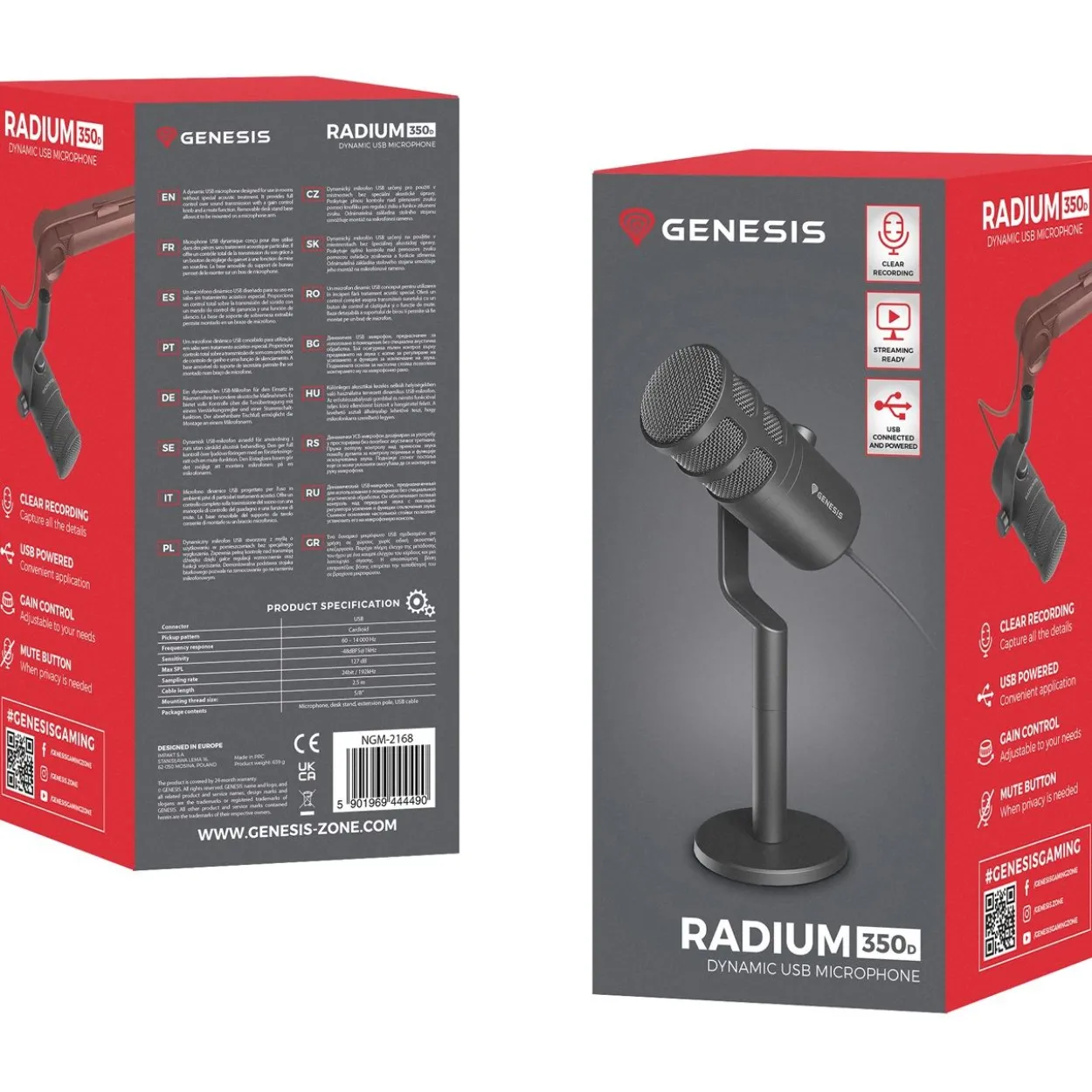 Genesis Gaming Mikrofon RADIUM 350D