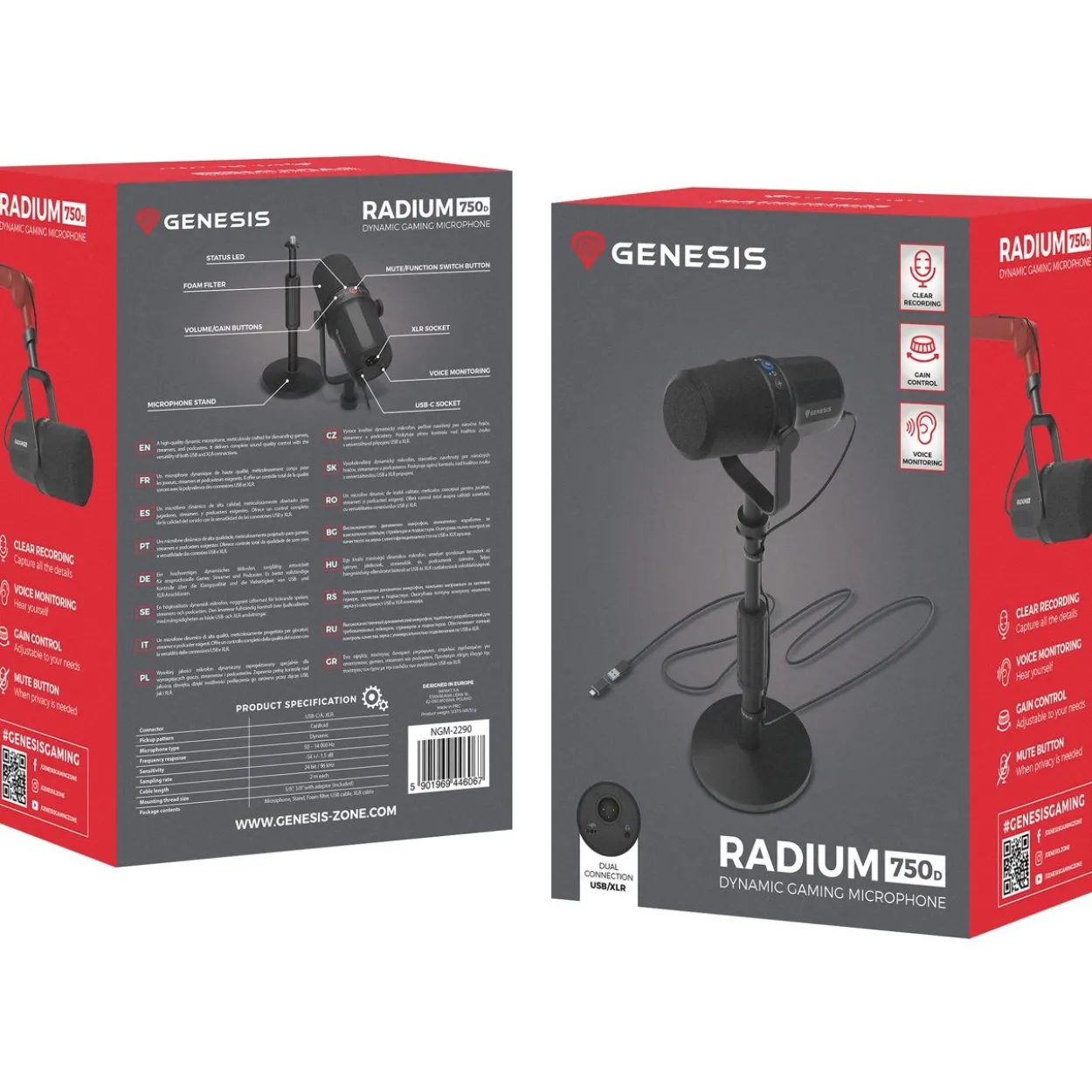 Genesis Gaming Mikrofon RADIUM 750D