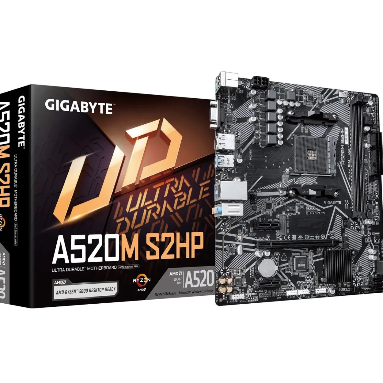 Gigabyte A520M S2HP uATX / AM4 / A520 / 2xDDR4 / 4x SATA, 1x M.2