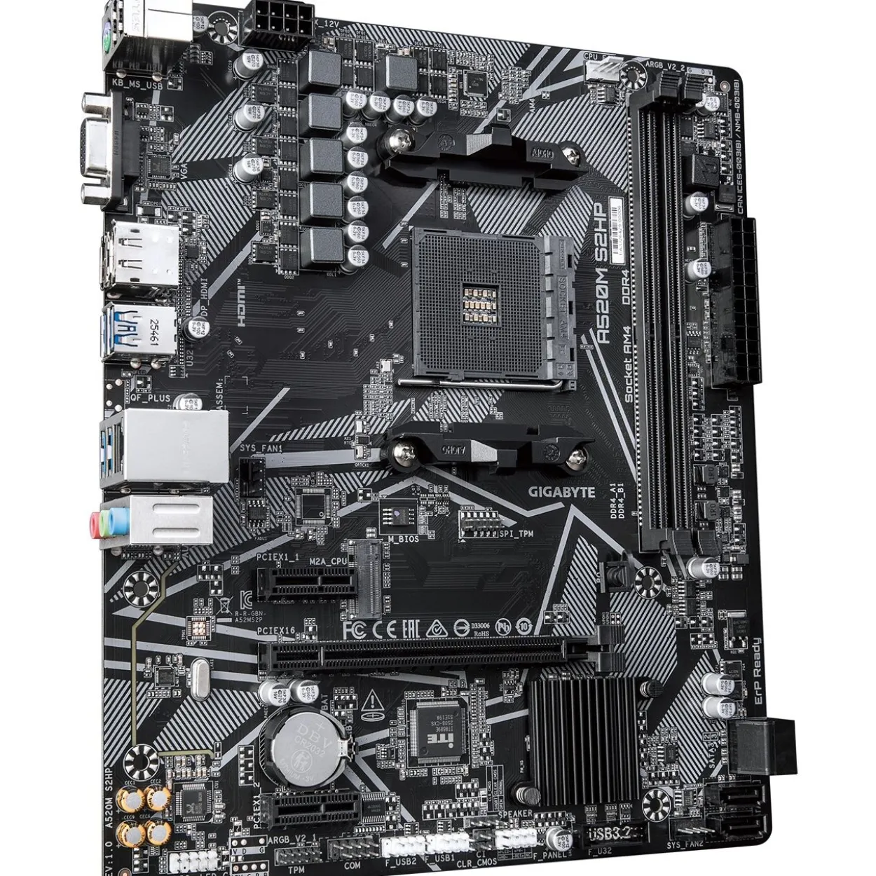 Gigabyte A520M S2HP uATX / AM4 / A520 / 2xDDR4 / 4x SATA, 1x M.2