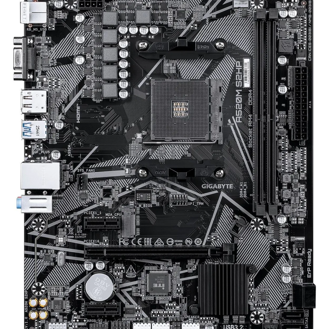 Gigabyte A520M S2HP uATX / AM4 / A520 / 2xDDR4 / 4x SATA, 1x M.2