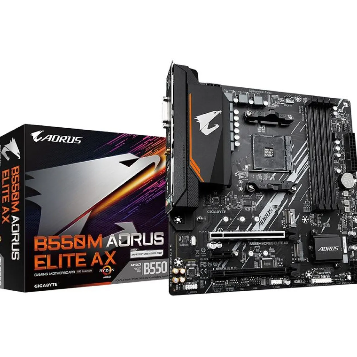 Gigabyte B550M AORUS Elite AX AMD B550 So.AM4 DDR4 mATX Retail