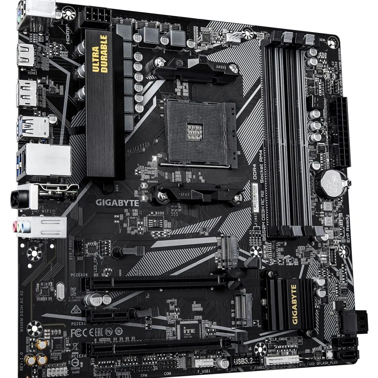 Gigabyte B550M DS3H AC R2 AMD B550 So.AM4 DDR4 mATX Retail