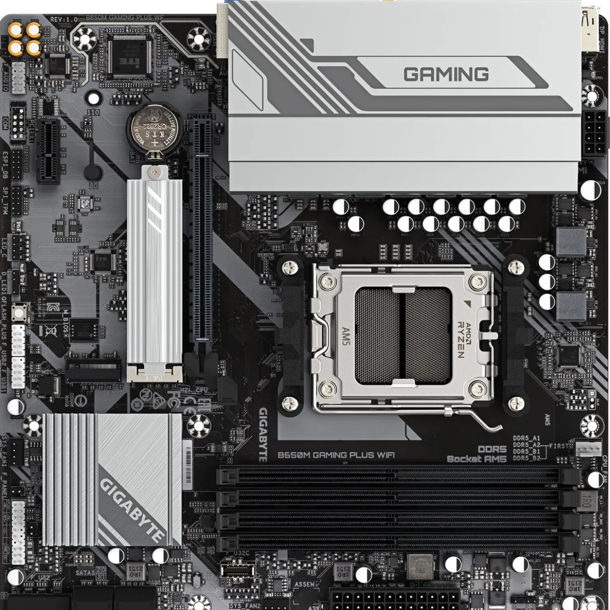 Gigabyte B650M Gaming Plus WIFI AMD B650 So.AM5 DDR5 mATX Retail