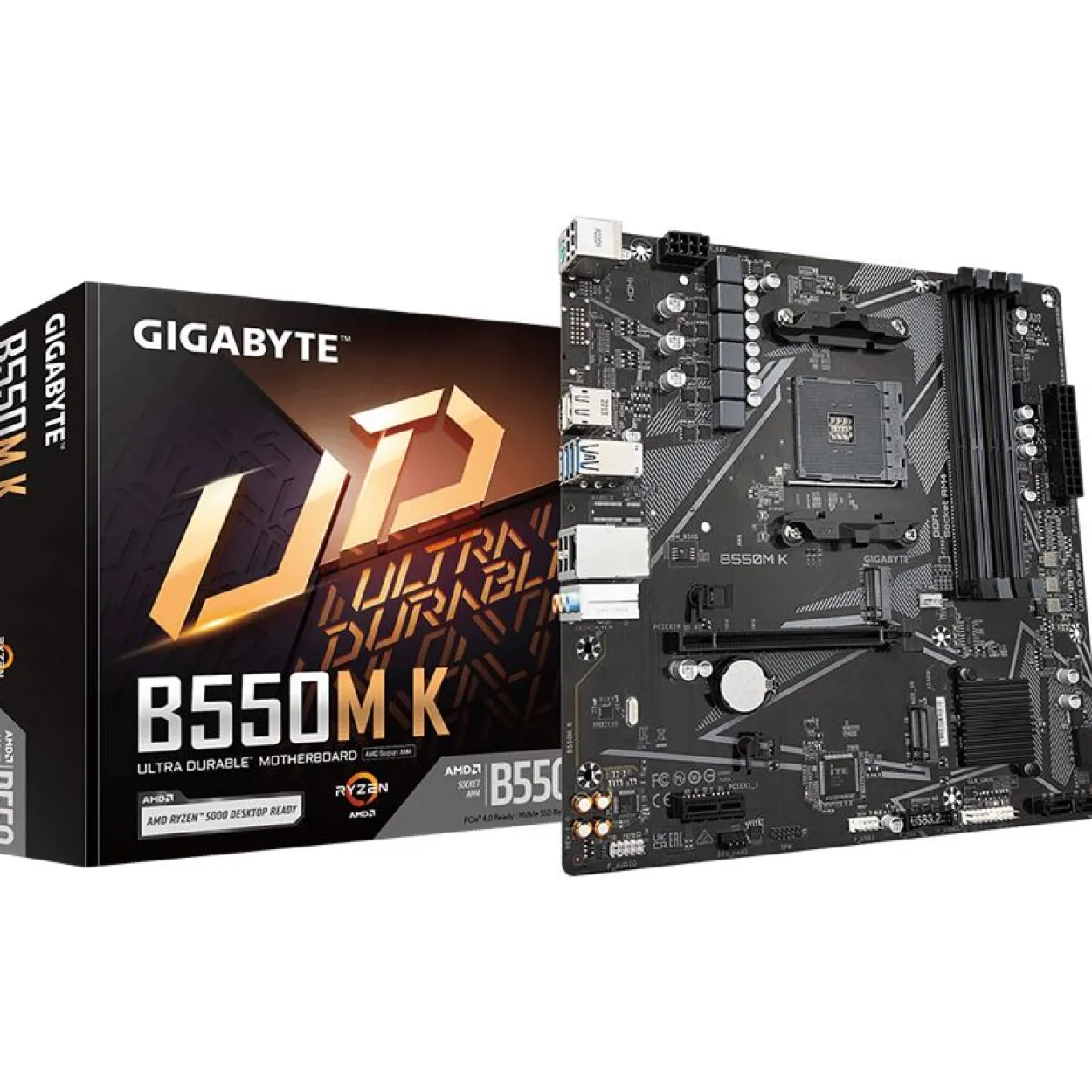 Gigabyte B550M K AMD B550 So.AM4 DDR mATX Retail