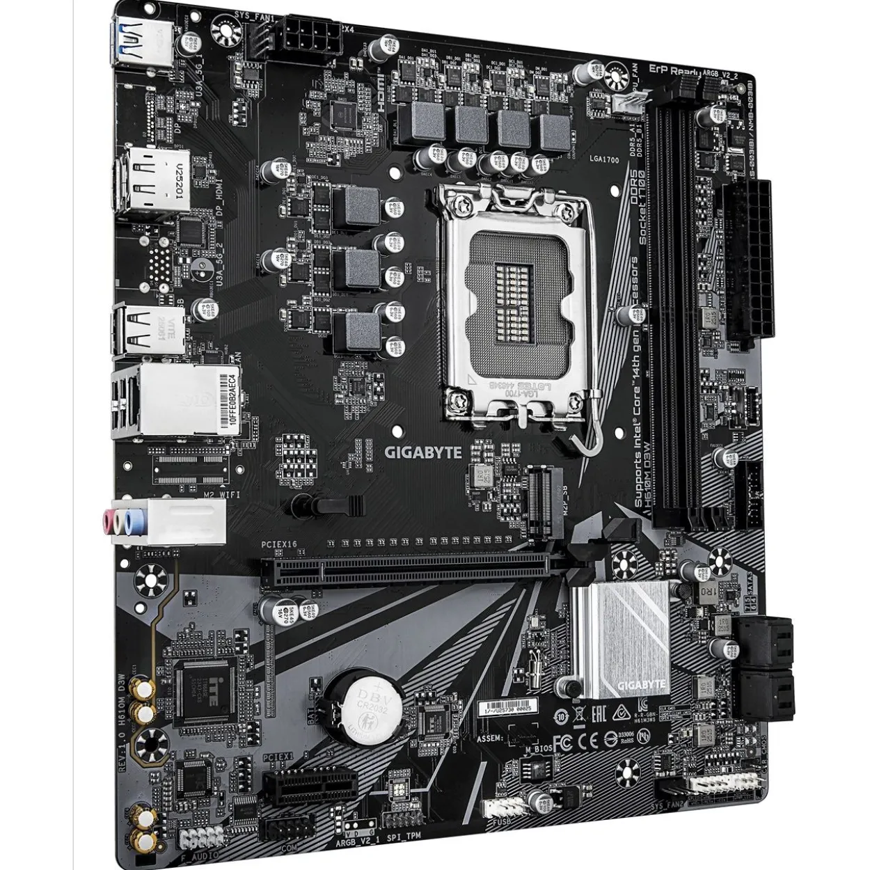 Gigabyte H610M D3W Intel H610 So. 1700 DDR5 µATX Retail