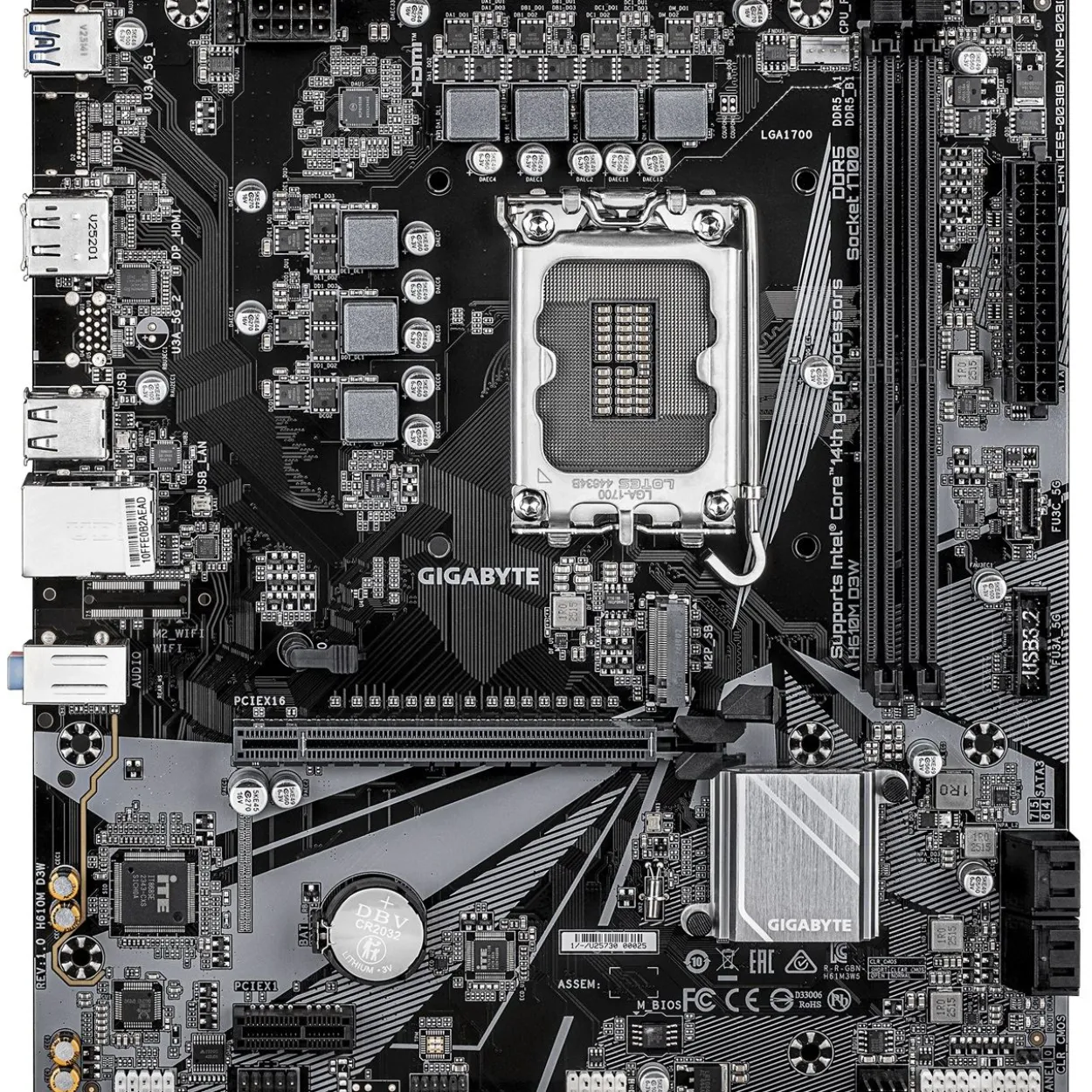 Gigabyte H610M D3W Intel H610 So. 1700 DDR5 µATX Retail