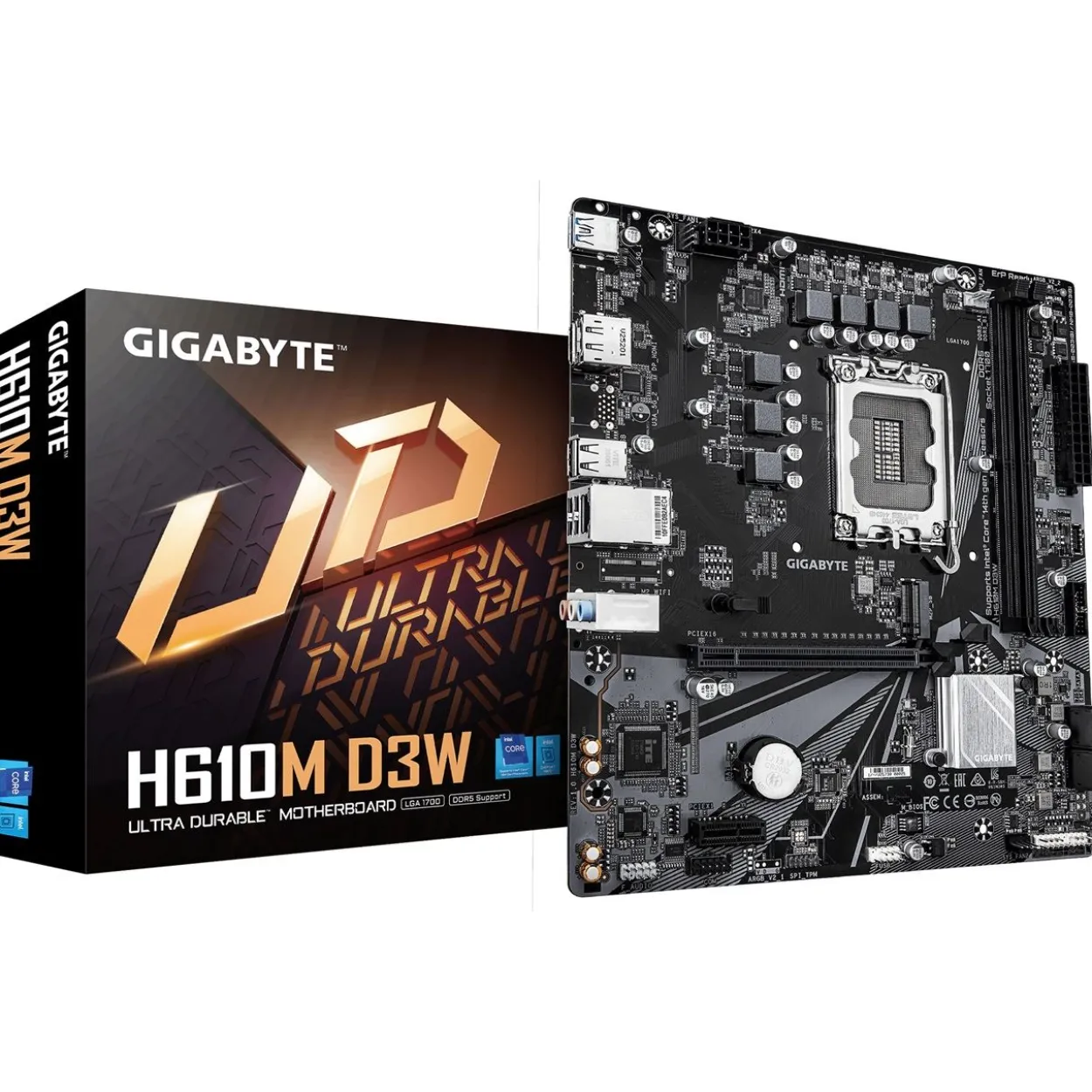 Gigabyte H610M D3W Intel H610 So. 1700 DDR5 µATX Retail