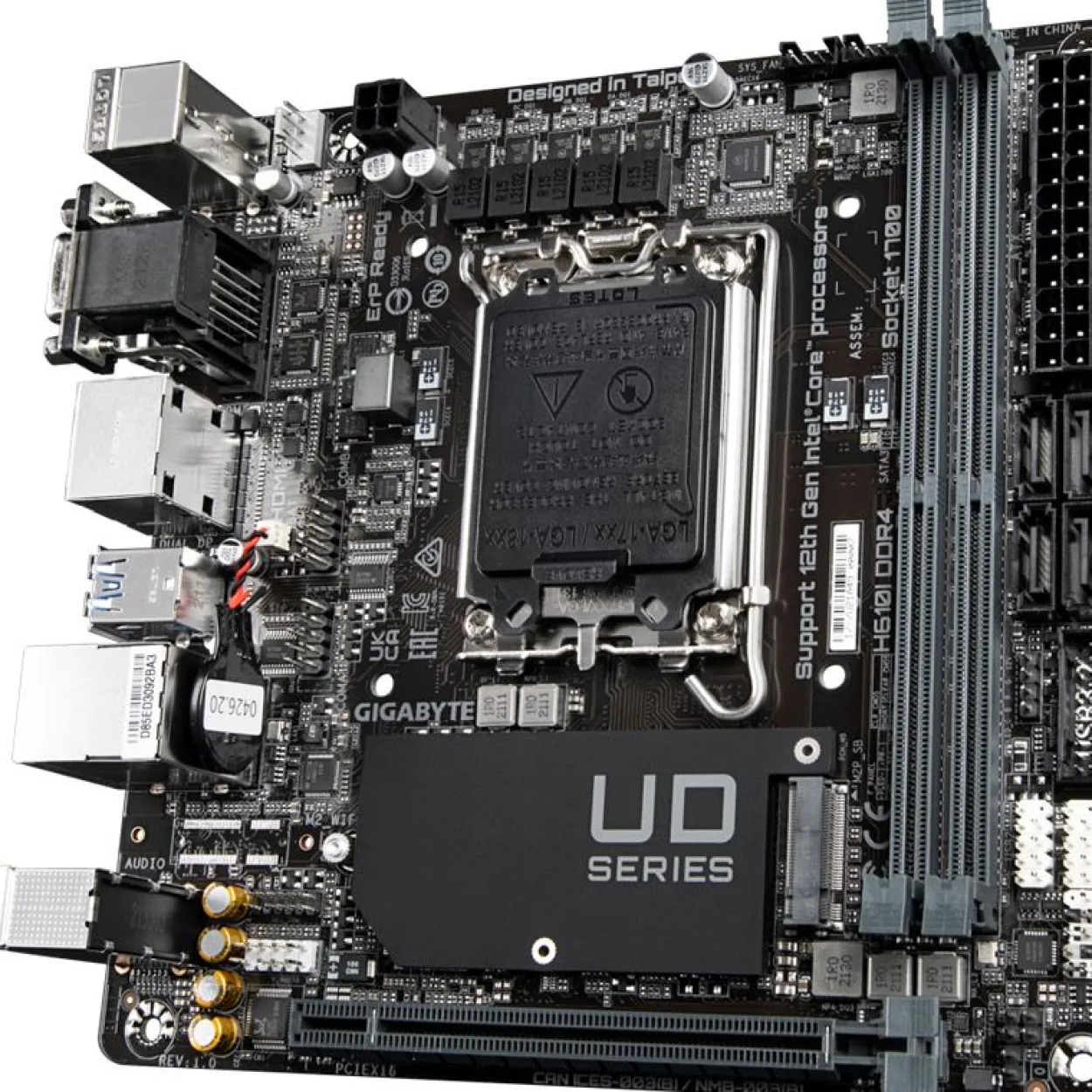 Gigabyte Intel H610 So.1700 DDR4 Mini-ITX Retail