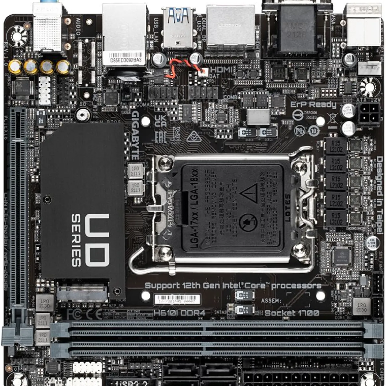 Gigabyte Intel H610 So.1700 DDR4 Mini-ITX Retail