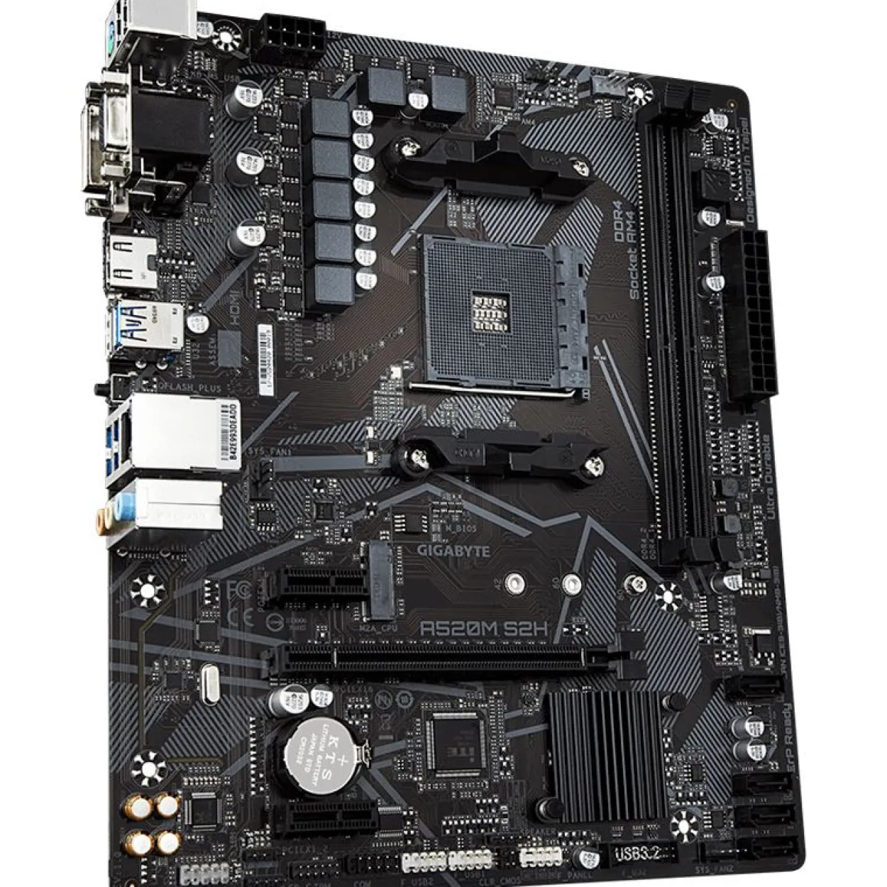 Gigabyte S2H AMD A520 So.AM4 DDR4 mATX Retail