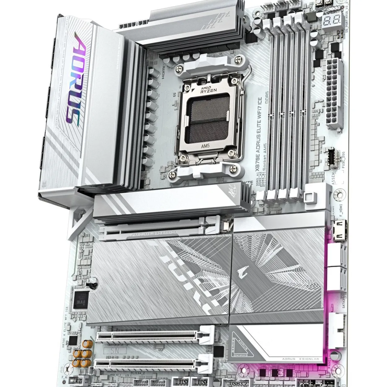 Gigabyte X870E AORUS Elite WIFI7 ICE AMD X870E So.AM5 DDR5 ATX Retail