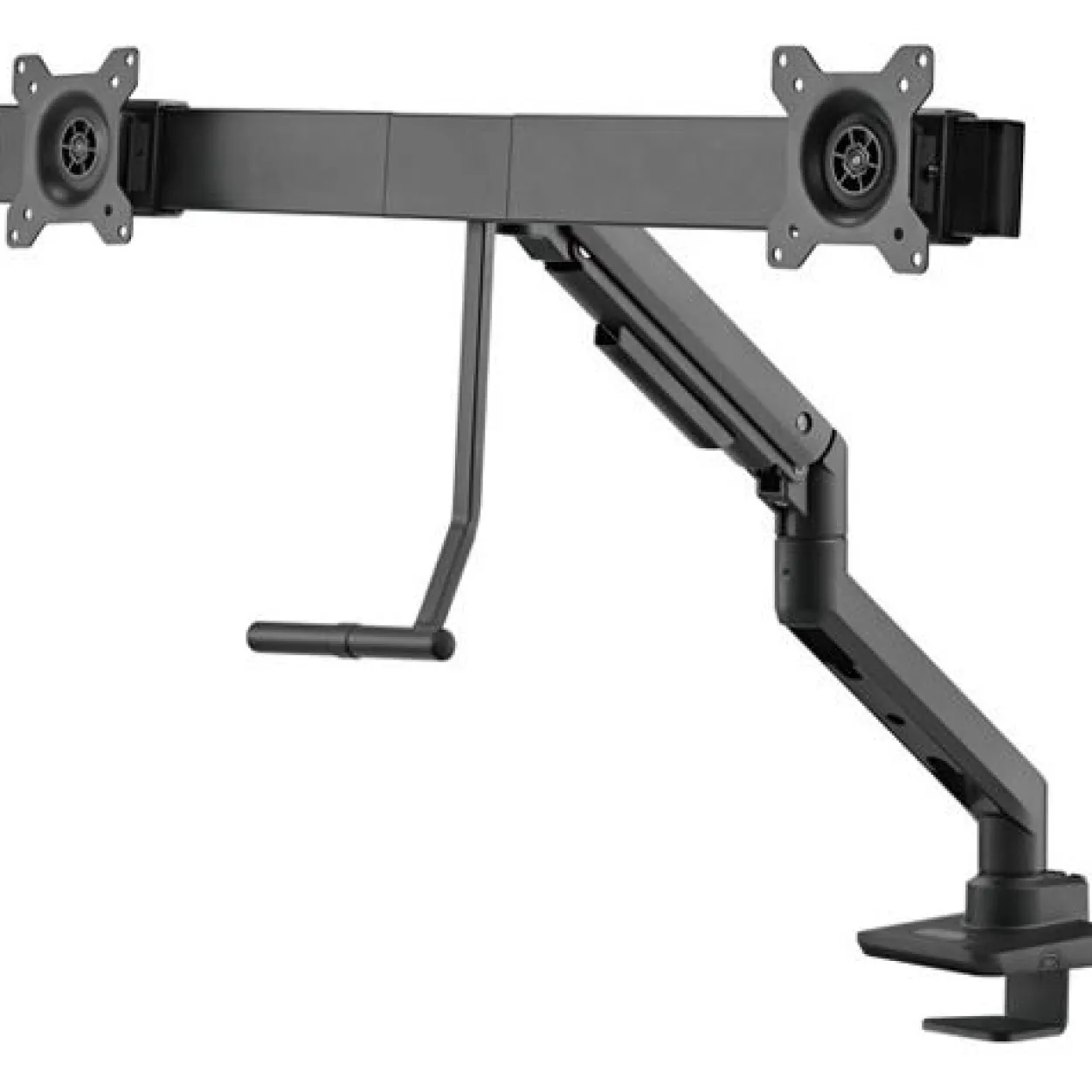 Goobay Doppel-Monitorhalterung Office (schwarz)