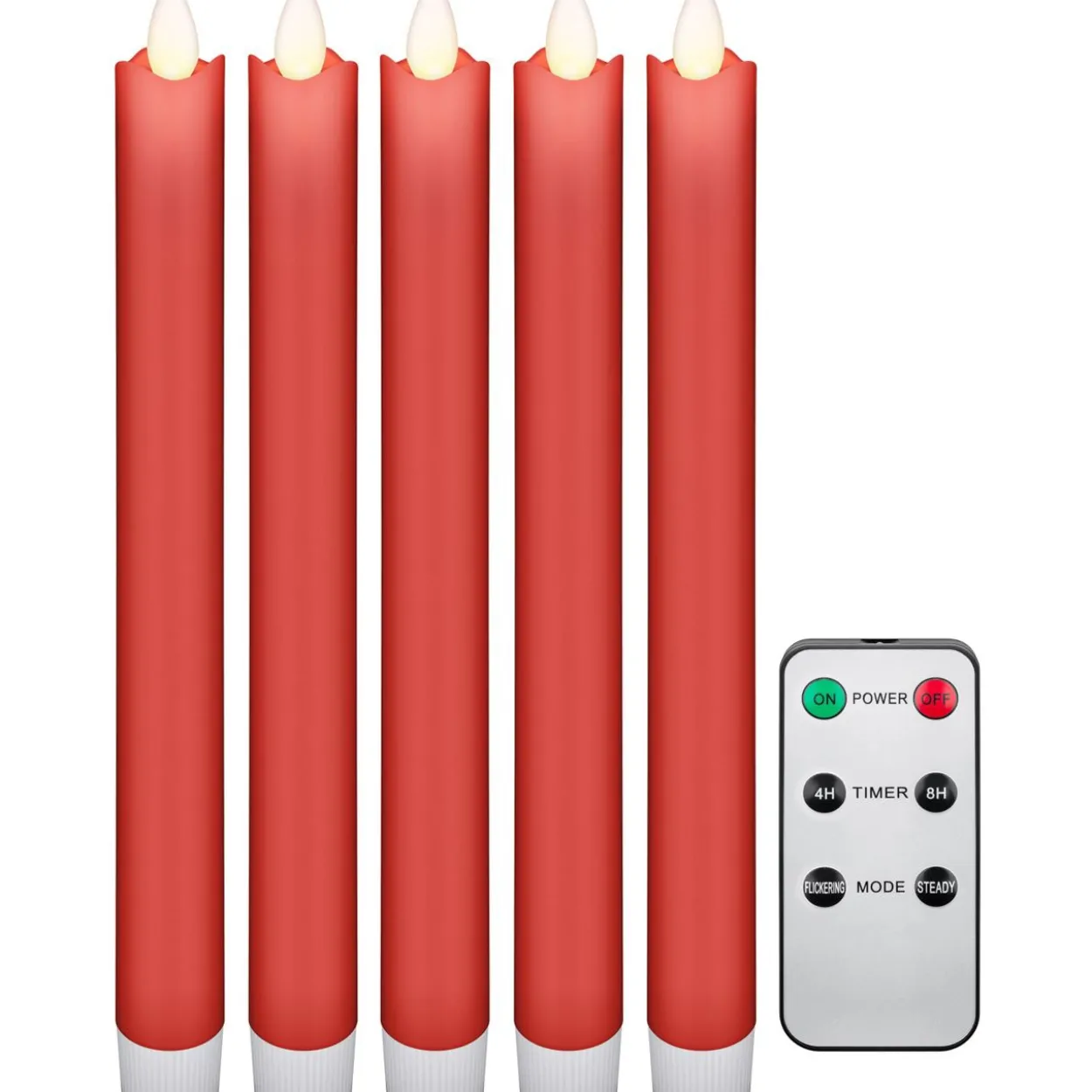 goobay LED-Kerzen rot