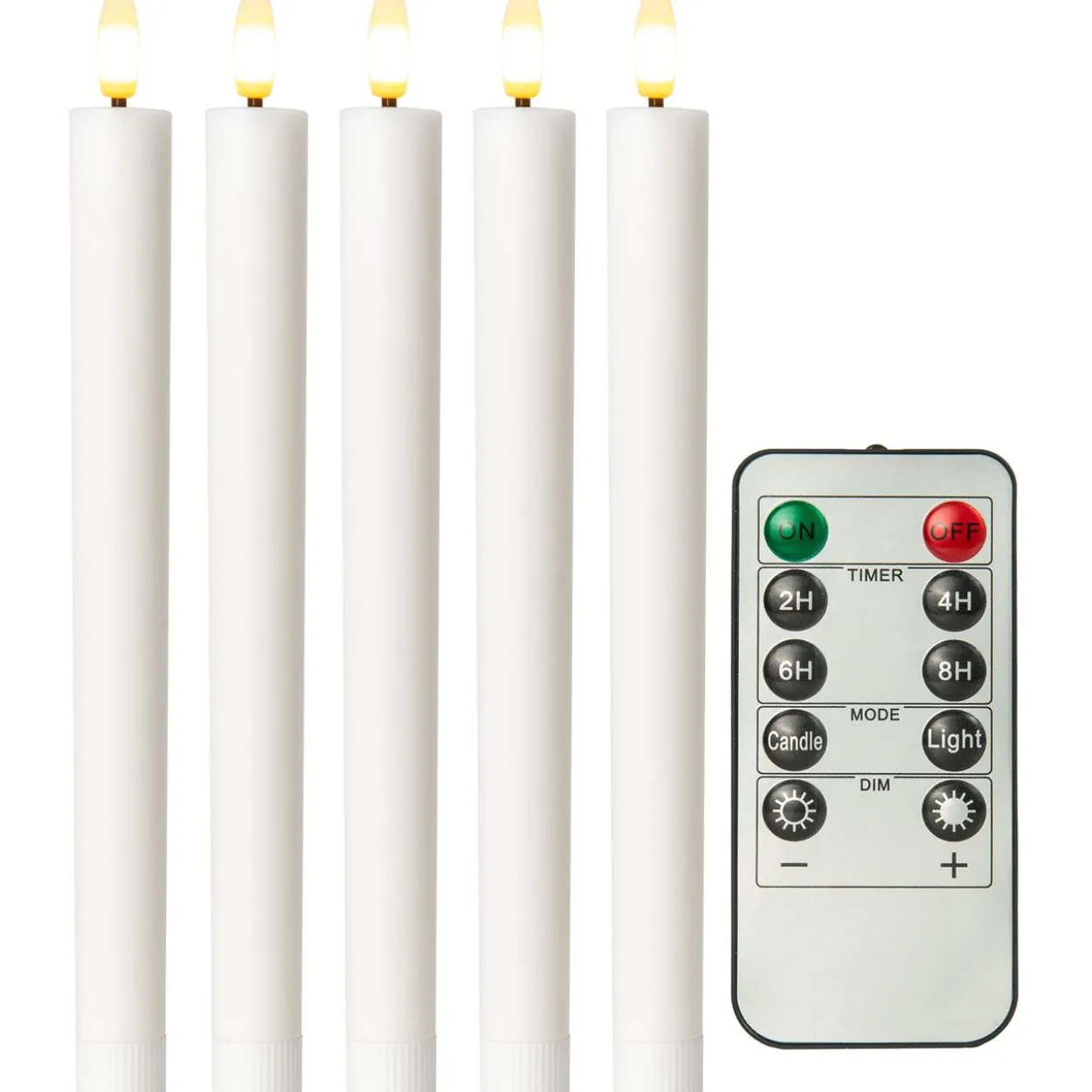 goobay LED-Kerzen weiß, 5 St.